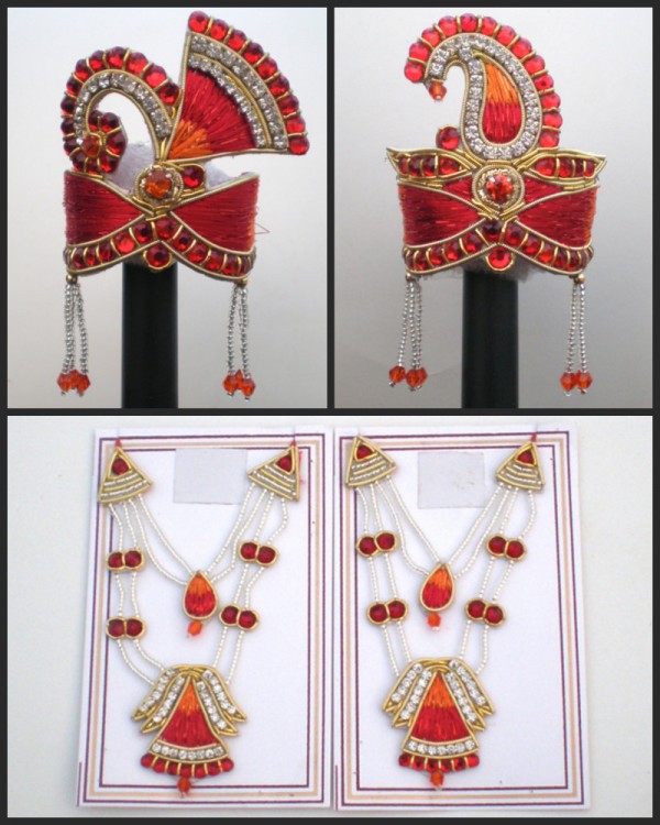 Radha Krishna Crown Necklace Jewelry ROTD 12